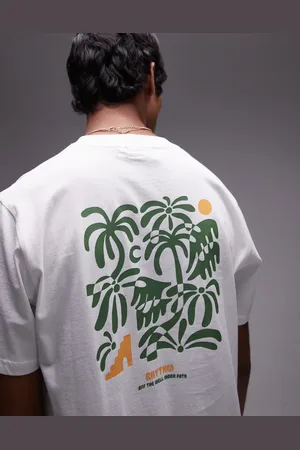 Rhythm T-shirt med korte ærmer og træprint