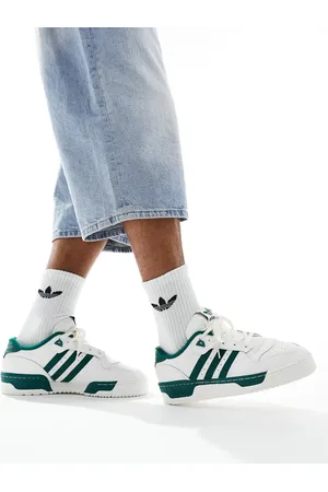 adidas Rivalry - Hvide og grønne lave sneakers