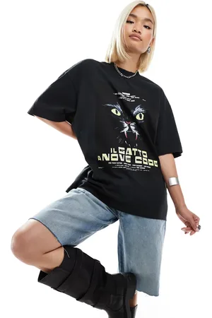 HUGO BOSS Dargex - oversized T-shirt med plakatprint