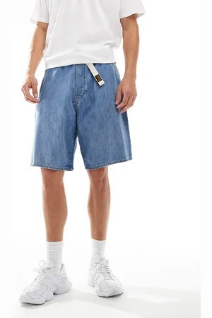 G-Star Travail - Baggy denimshorts i mellemblå vask