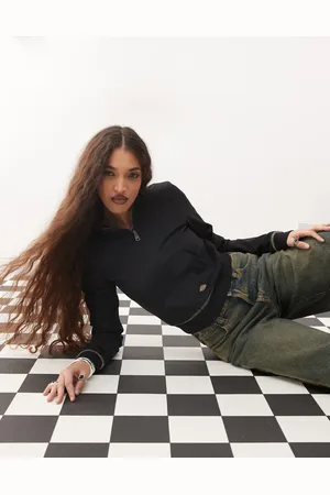 Dickies Cardigan med lynlås og ståkrave