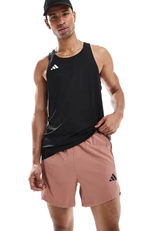 adidas Power - Røde shorts med 3 striber
