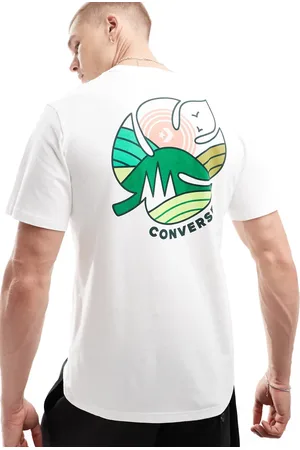 Converse T-shirt med rygprint i fra