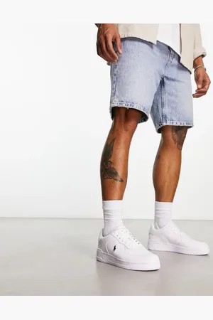 Ralph Lauren Master Court - Hvide sneakers med ponylogo