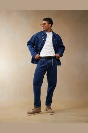 Carhartt Newel - Afslappede tapered jeans i mellemvask-Blå