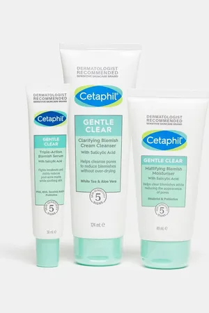 Cetaphil Gentle Clear 3 Step Routine - Hudplejesæt til følsom hud med tendens til pletter - Spar 25%