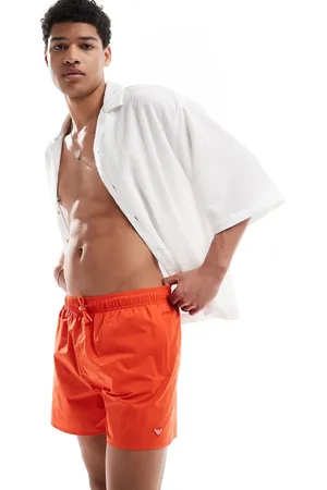 Emporio Armani Sorte badeshorts med logo fra