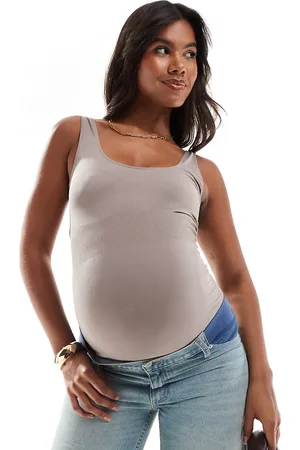 Mama;licious Mamalicious Maternity - sømløs top-Neutral