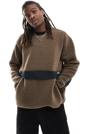 Kavu Port - pullover-sweatshirt i imiteret lammeskind