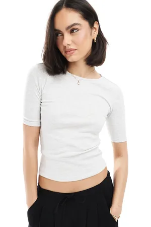 Pull&Bear Gråmeleret t-shirt