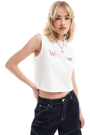 Wrangler Top med farverigt logo