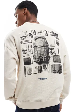 G-Star Rå sweatshirt med print på ryggen