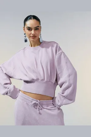 ASOS Oversized sweatshirt i med rynket taljedetalje - Del af sæt