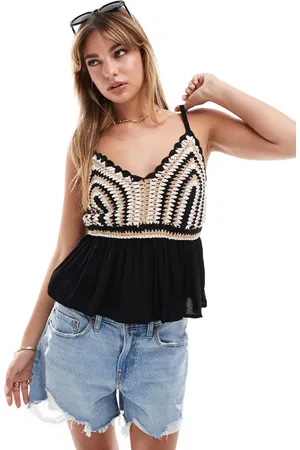 New Look Hæklet cami-top i