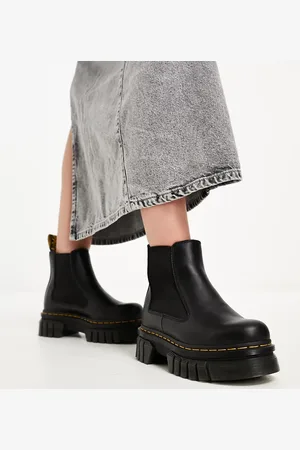 Dr. Martens Audrick - Flade, chunky Chelsea-støvler i
