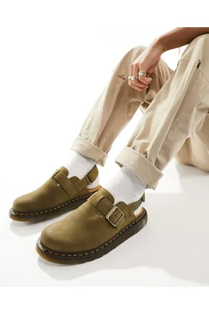 Dr. Martens Jorge II - Khakigrønne mules i ruskind