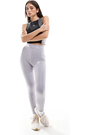 adidas Adidas Training - Techfit Stash - Grå leggings med lomme i fuld længde