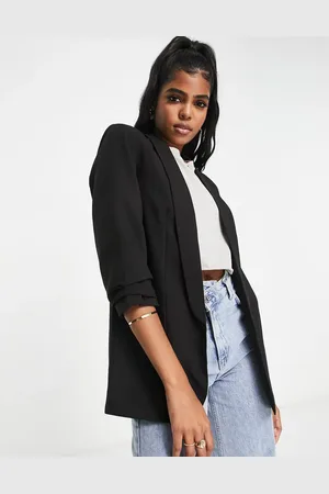 Pieces® Blazer med rynkede ærmer