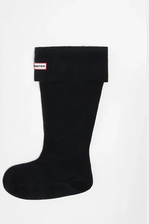 Hunter Sorte og høje støvlesokker i fleece i unisex