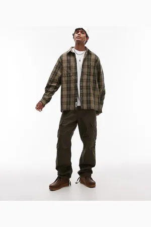 Carhartt Kakifarvede regular-cargobukser med camouflageprint-Grøn