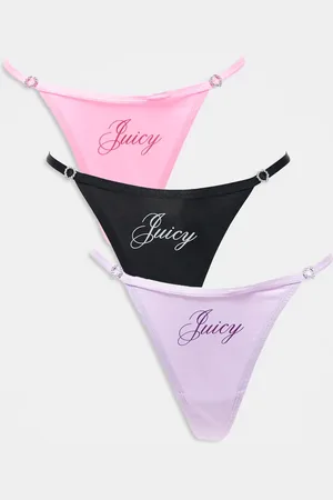 Juicy Couture Pakke med 3 g-strenge i forskellige farver