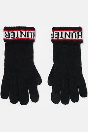 Hunter Unisex - Sorte handsker med logo