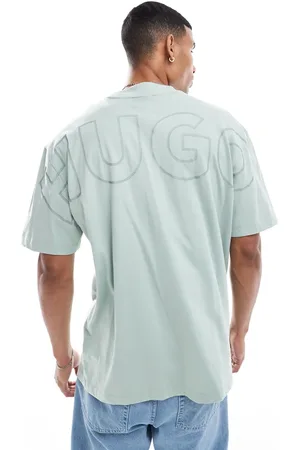 Hugo Blue Nouveres - Lysegrøn T-shirt i afslappet pasform
