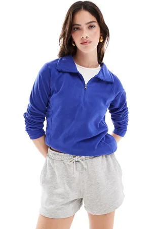 Columbia Glacial IV - Blå mikro-fleece med halv lynlås