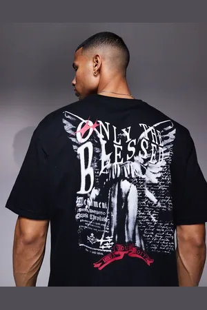 Liquor N Poker Koksgrå T-shirt med rhinstensgrafik