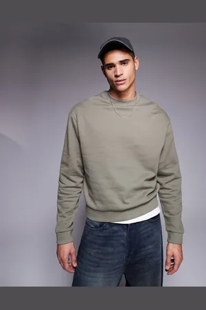 ASOS Essentials - Kakigrøn oversized sweatshirt i firkantet pasform