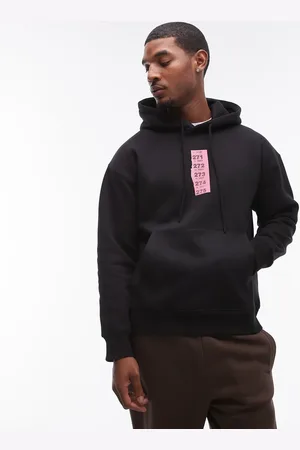 Topman Oversized hættetrøje med lodtrækningsprint
