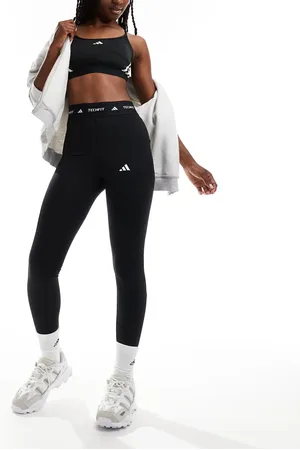 adidas Adidas Training - Techfit Stash - Sorte leggings med lomme i fuld længde