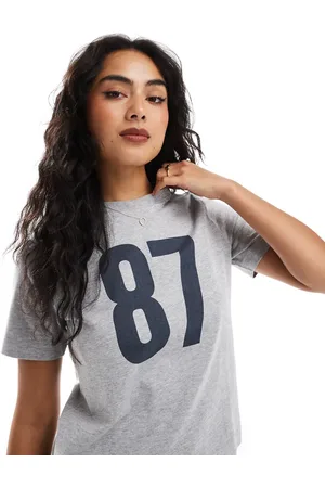Cotton On Cotton On - Classic - Grå T-shirt med sporty grafik