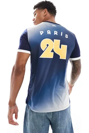 Le Coq Sportif Paris 2024 Olympics - T-shirt i mørkeblå overgangsfarve-Marineblå