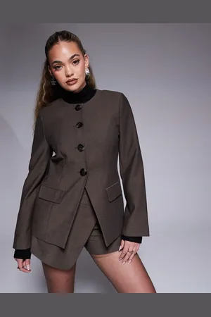 River Island Blazer med høj hals - Del af sæt