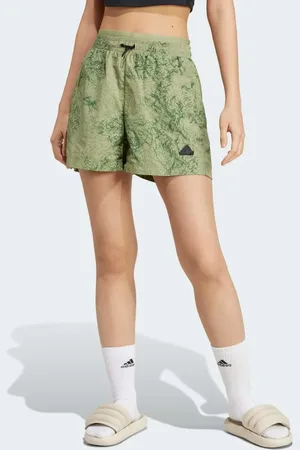 adidas Adidas - City Escape - Teltgrønne vævede shorts