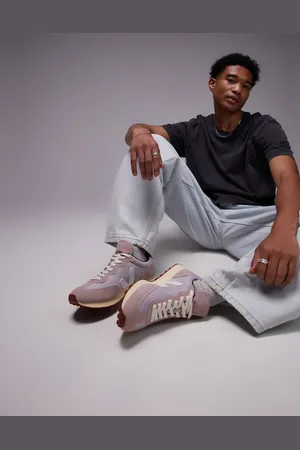 Veja Rio Branco - Pink ruskindssneakers i alveomesh