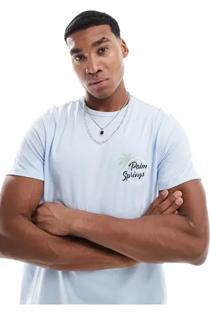 New Look T-shirt med rund hals og "Palm Springs"-print