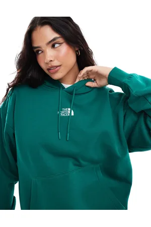 The North Face Essential - Oversized hættetrøje med logo i grøn