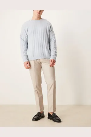 ASOS Elegante chinos i bomuld i slim fit-Neutral