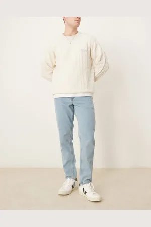 ASOS Tapered og lyseblå jeans