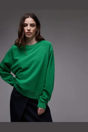 ARKET Blød sweatshirt med frotté-inderside og rund hals