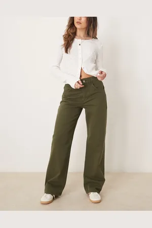 ASOS Skovgrønne posede boyfriend-jeans