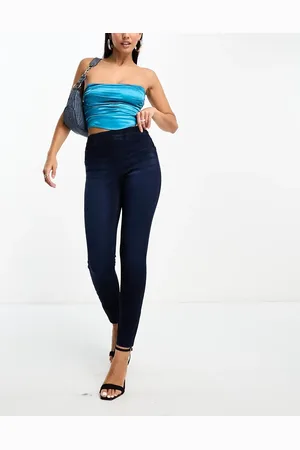 Spanx Ankellange jeansleggings i
