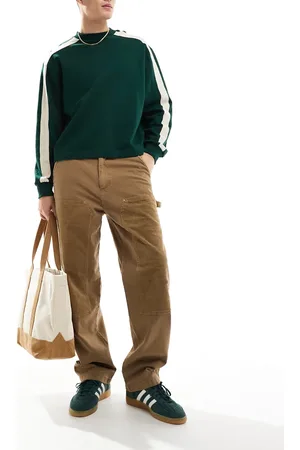 Only & Sons Beige løstsiddende arbejdsbukser-Neutral