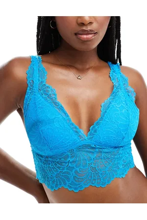 ASOS Sienna - Vatteret longline bralette i blondestof