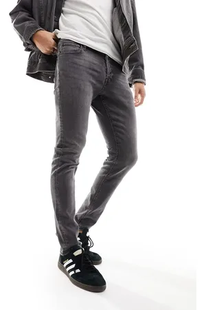 JACK & JONES Glenn - Slim-jeans i grå-Sort