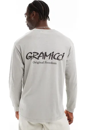 Gramicci Original Freedom - Langærmet T-shirt i pigmenteret salviegrøn med lange ærmer-Neutral