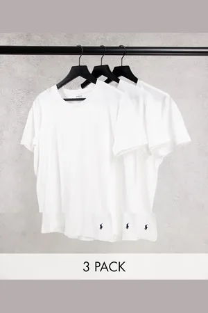 Ralph Lauren Pakke med 3 par T-shirts med ponylogo i
