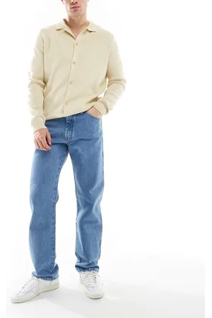 Wrangler 13MWZ Original Cowboy - Lyseblå jeans i lige pasform